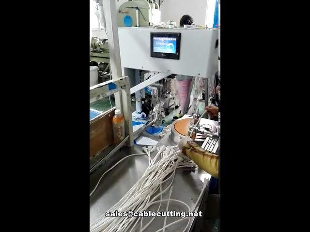 Máquina Automática de Enrolar e Amarrar Cabos em Formato 8