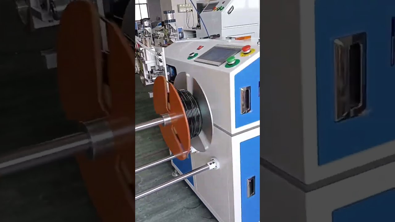 Máquina Automática de Contagem de Metros, Travessia, Corte e Bobinamento de Tubos (1mm a 16mm) | Automação Industrial