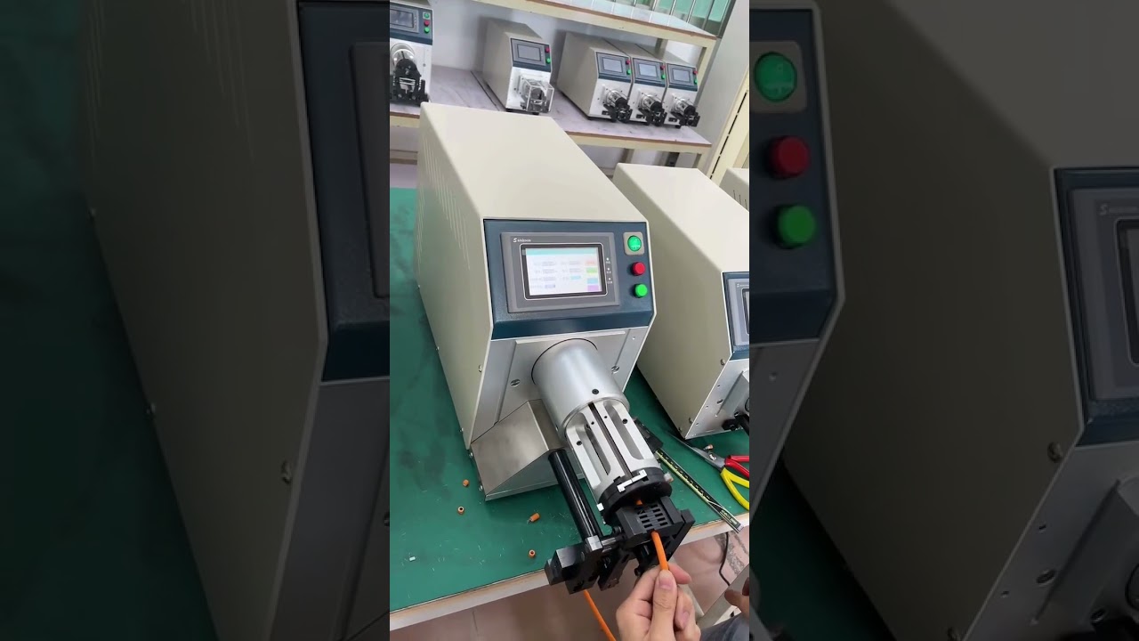 Precisão Impecável! A Excelência da Máquina de Decapar Cabos Coaxiais #fabrica #maquina #ferramentas