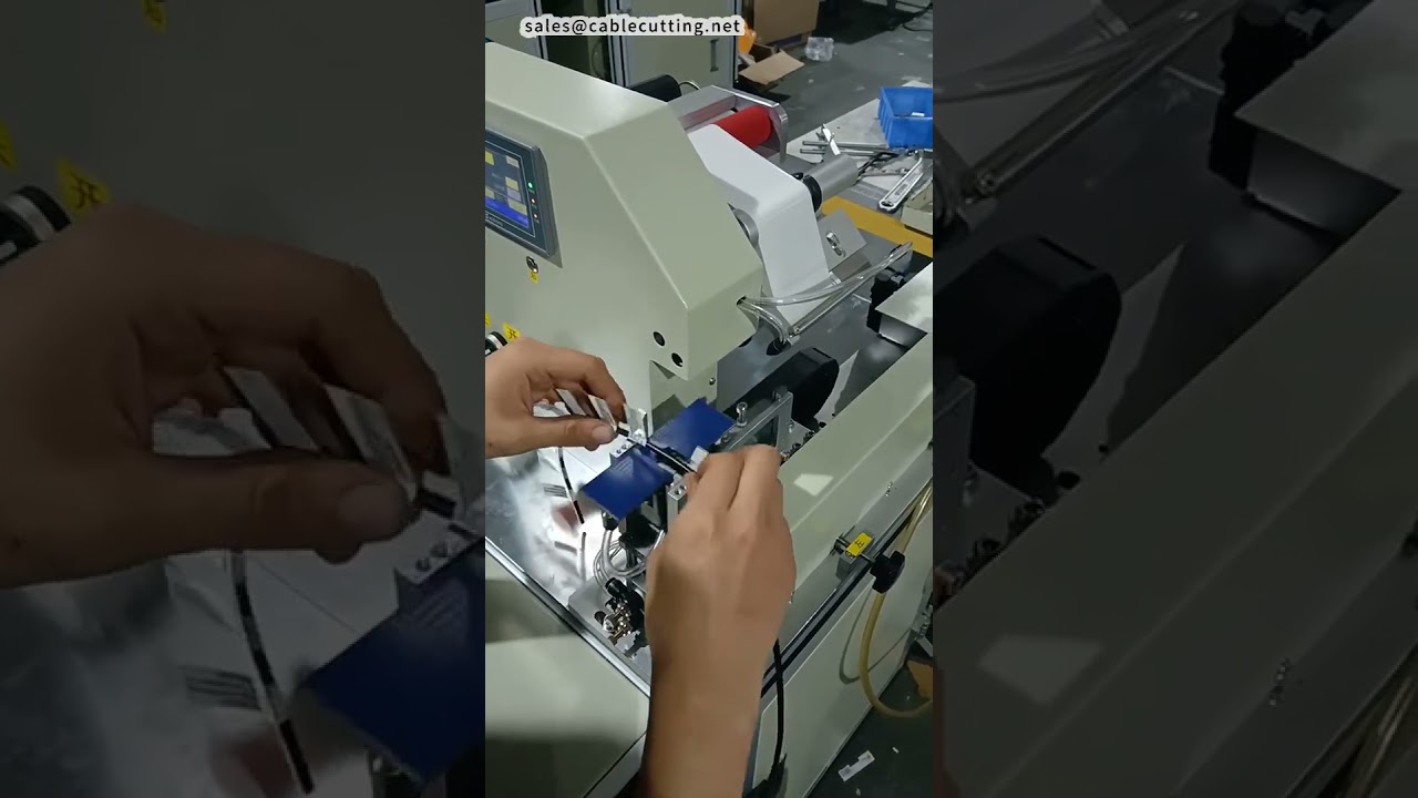 Máquina de Etiquetagem por Dobragem de Fio de Alta Velocidade | Ciclo de 2 a 5 Segundos #fábrica #máquina