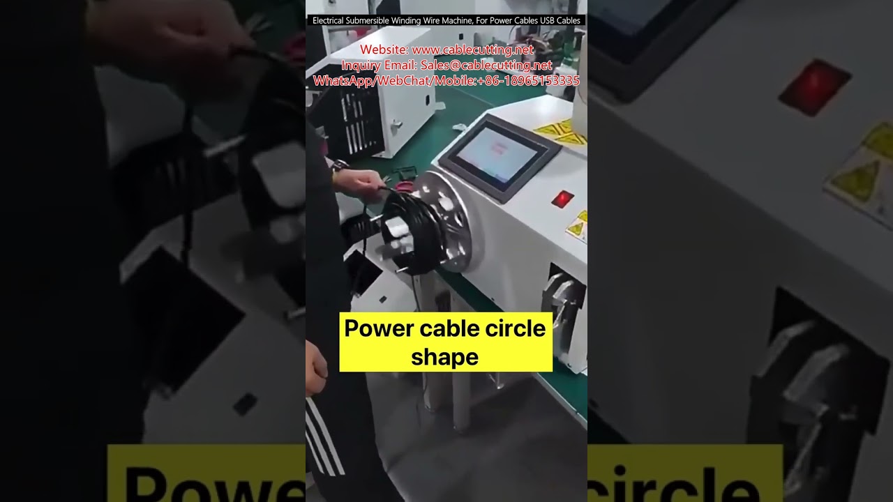 Máquina de Bobinar Fios Submersíveis Elétricos para Cabos de Força e Cabos USB