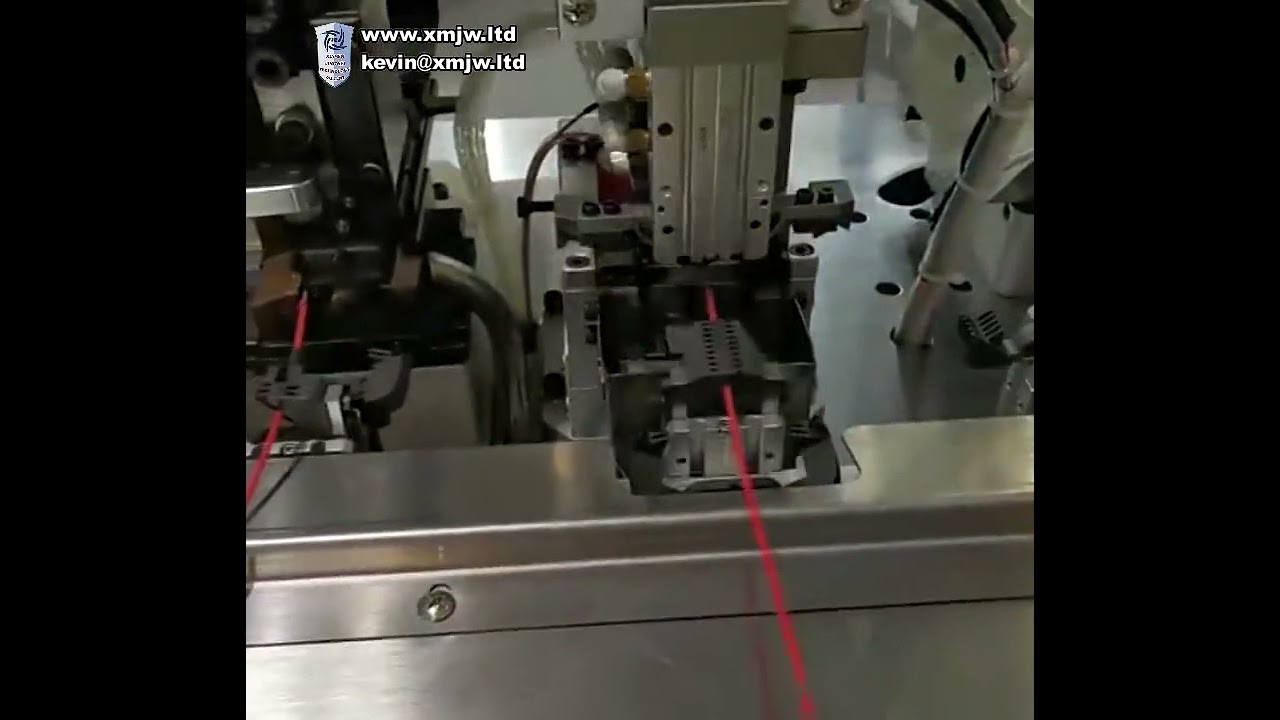 Máquina Automática de Fabricação de Fios Elétricos | Crimpagem Dupla Face e Tubo Termorretrátil