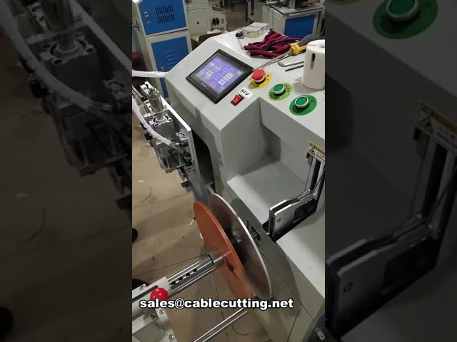 Máquina Automática de Corte, Enrolamento e Amarração de Cabos WPM-18-45 | Otimize sua Produção