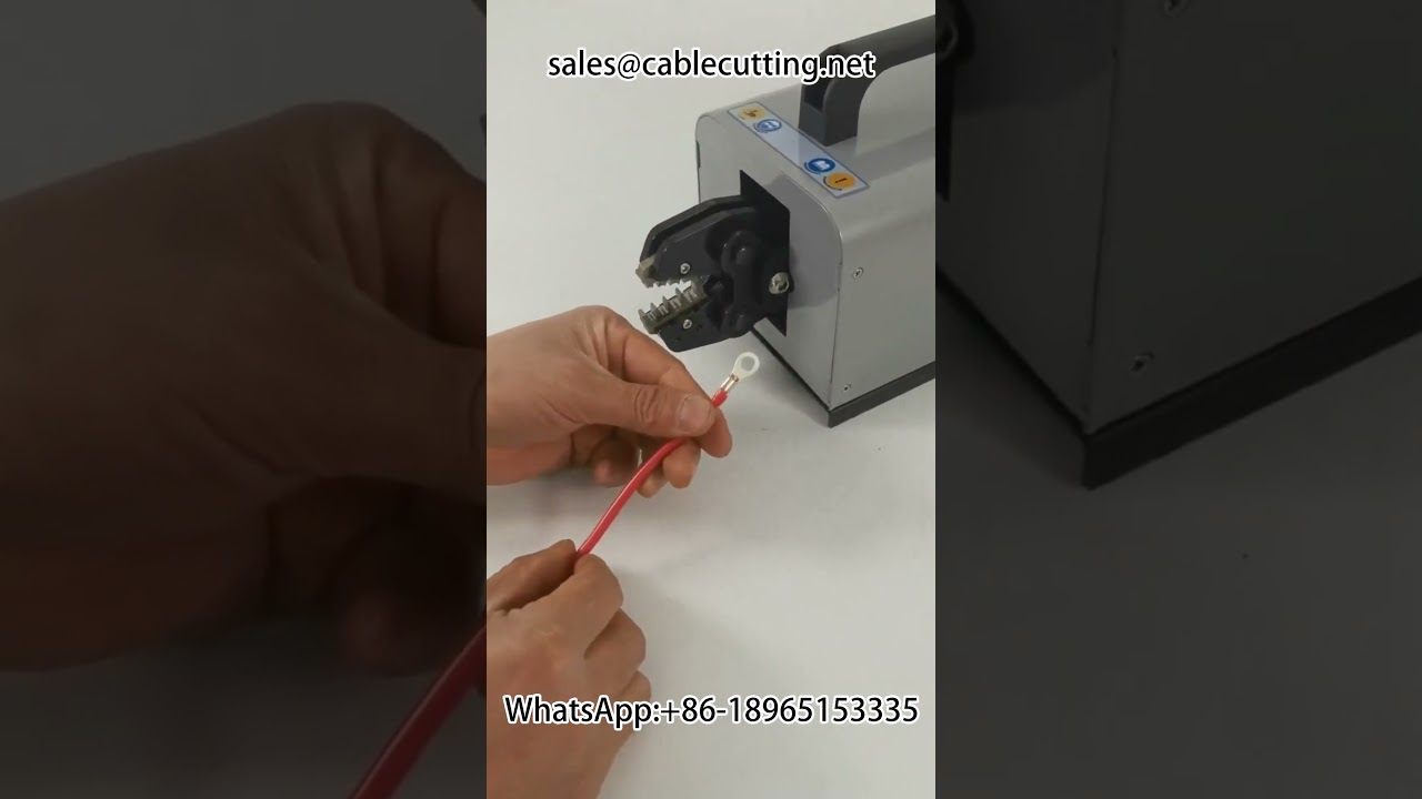 Máquina Elétrica de Crimpagem de Terminais #AutomaçãoIndustrial