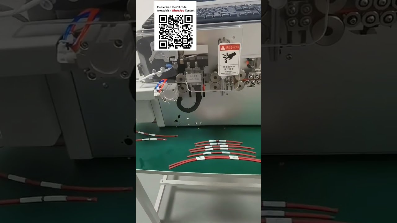 Máquina Automática de Corte, Decapagem, Impressão e Inserção de Tubos Numerados