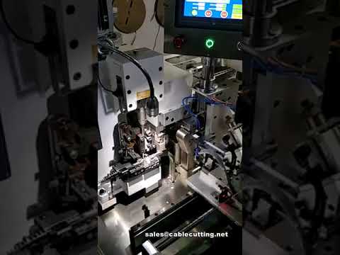 Máquina Automática de Corte, Decapagem e Crimpagem de Cabos Fita | Eficiência Total