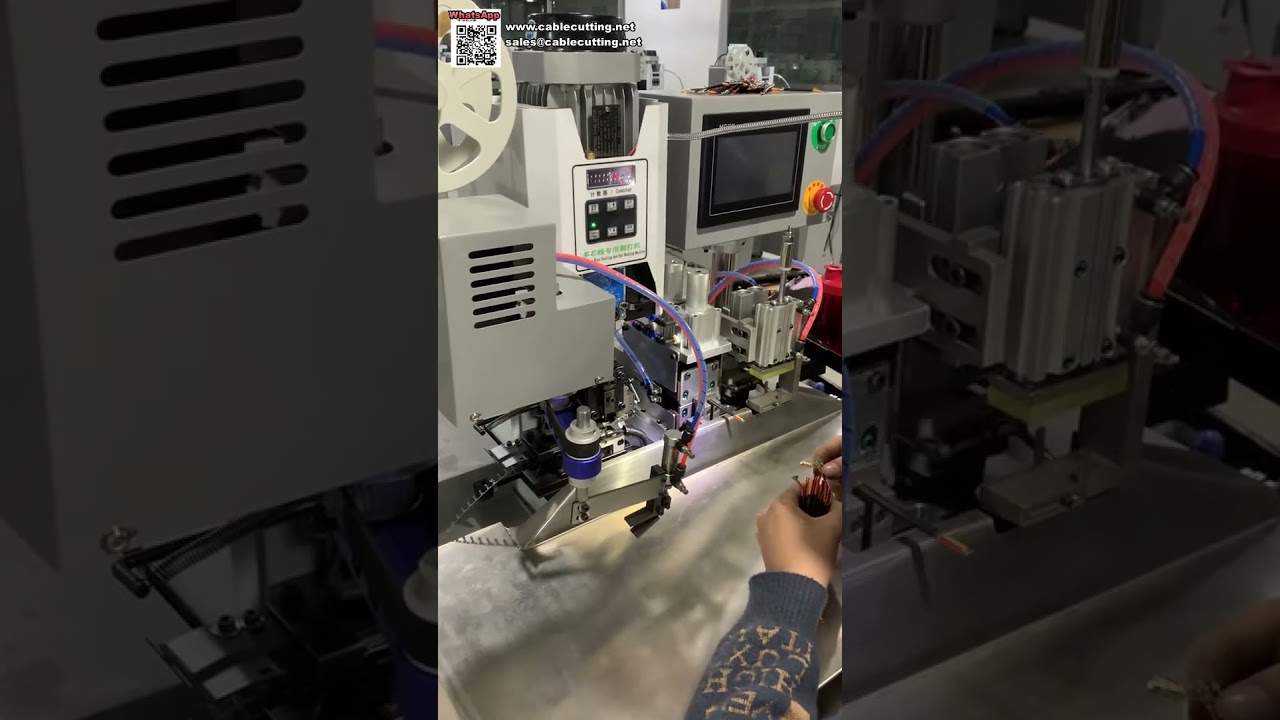 Máquina de Descascamento e Crimpagem de Fios Multicore Precisa, Eficiente, Sem Necessidade de Retrabalho