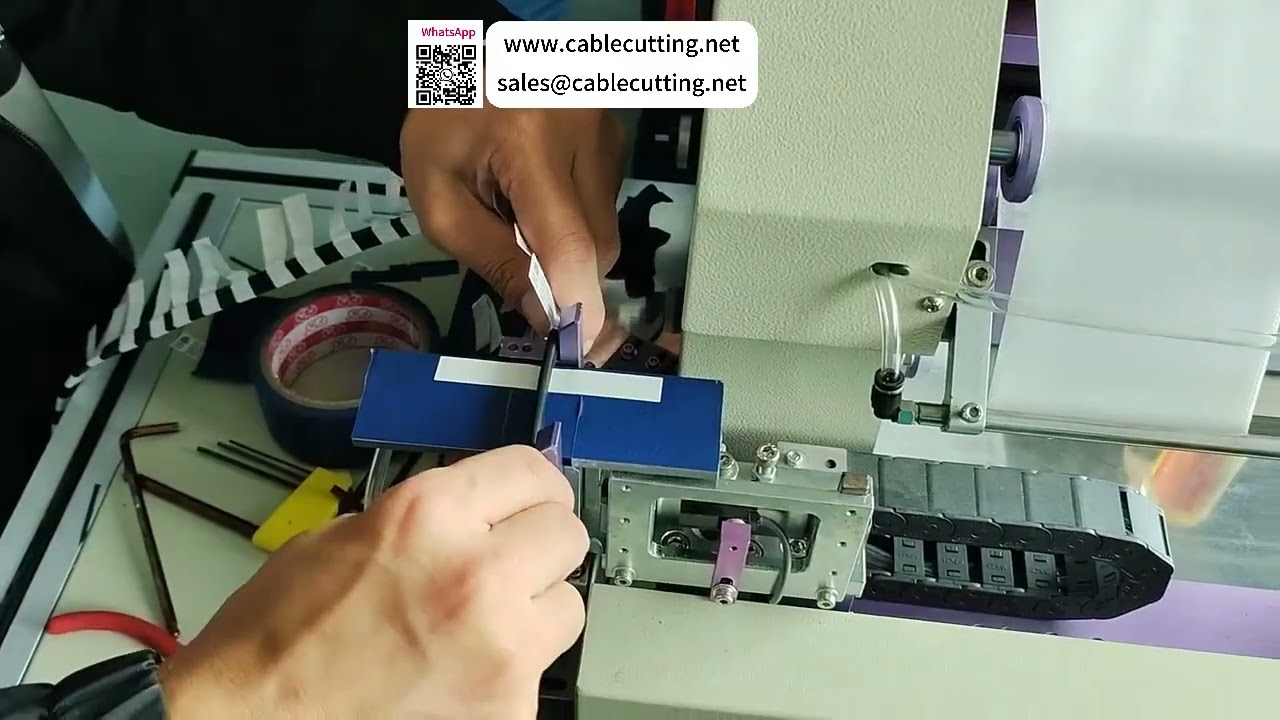 Máquina de dobrar e etiquetar fios — etiquetagem automática de cabos 3 em 1