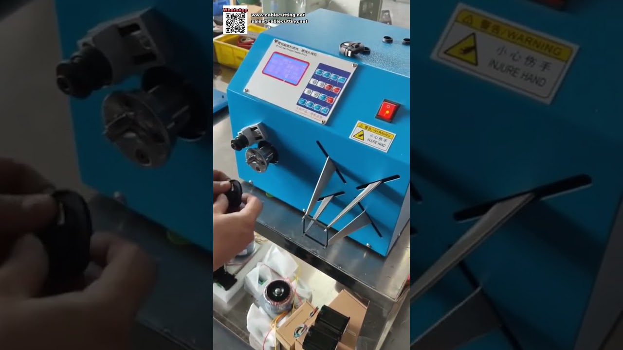 Máquina de expandir anel de borracha — Função de enrolar fio