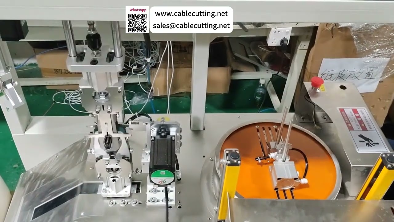 Máquina automática de enrolar e amarrar fios — conta, corta, enrola e amarra