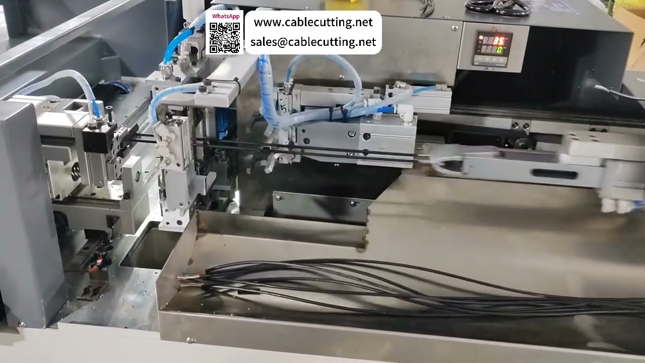 Máquina de crimpagem e estanhagem de cabo com capa redonda — descascamento e solda de 1 a 2.6 núcleos