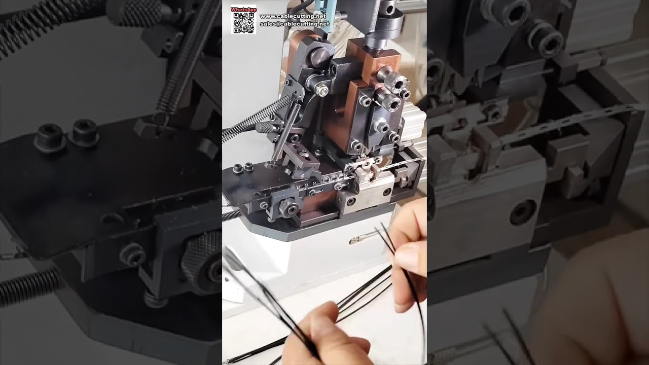 Máquina de Crimpagem de Terminal com Descascamento de Fio Duplo Paralelo, Processamento Rápido e Estável