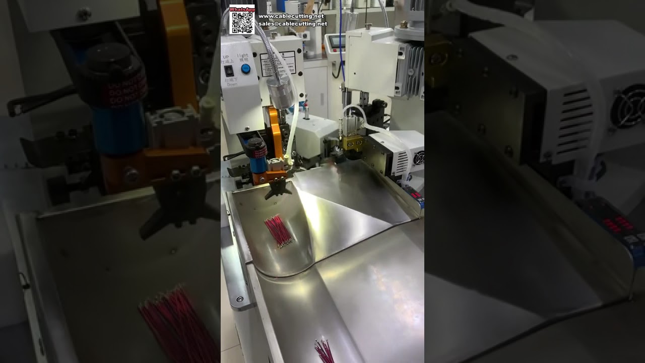 Máquina Totalmente Automática de Crimpagem de Terminais de Cabeça Dupla com Prensagem de Precisão em Um Clique