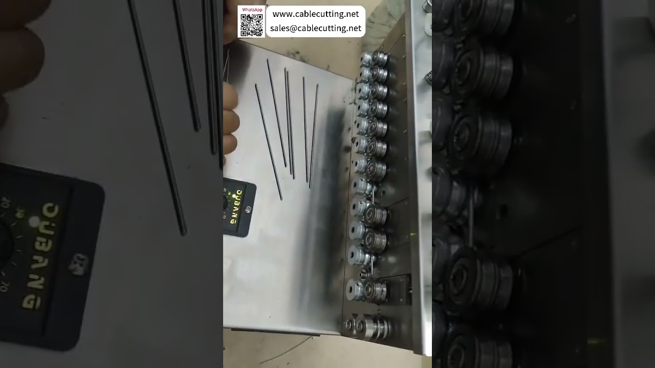 Máquina elétrica de alto padrão para endireitamento de barras metálicas finas de alumínio de 2mm