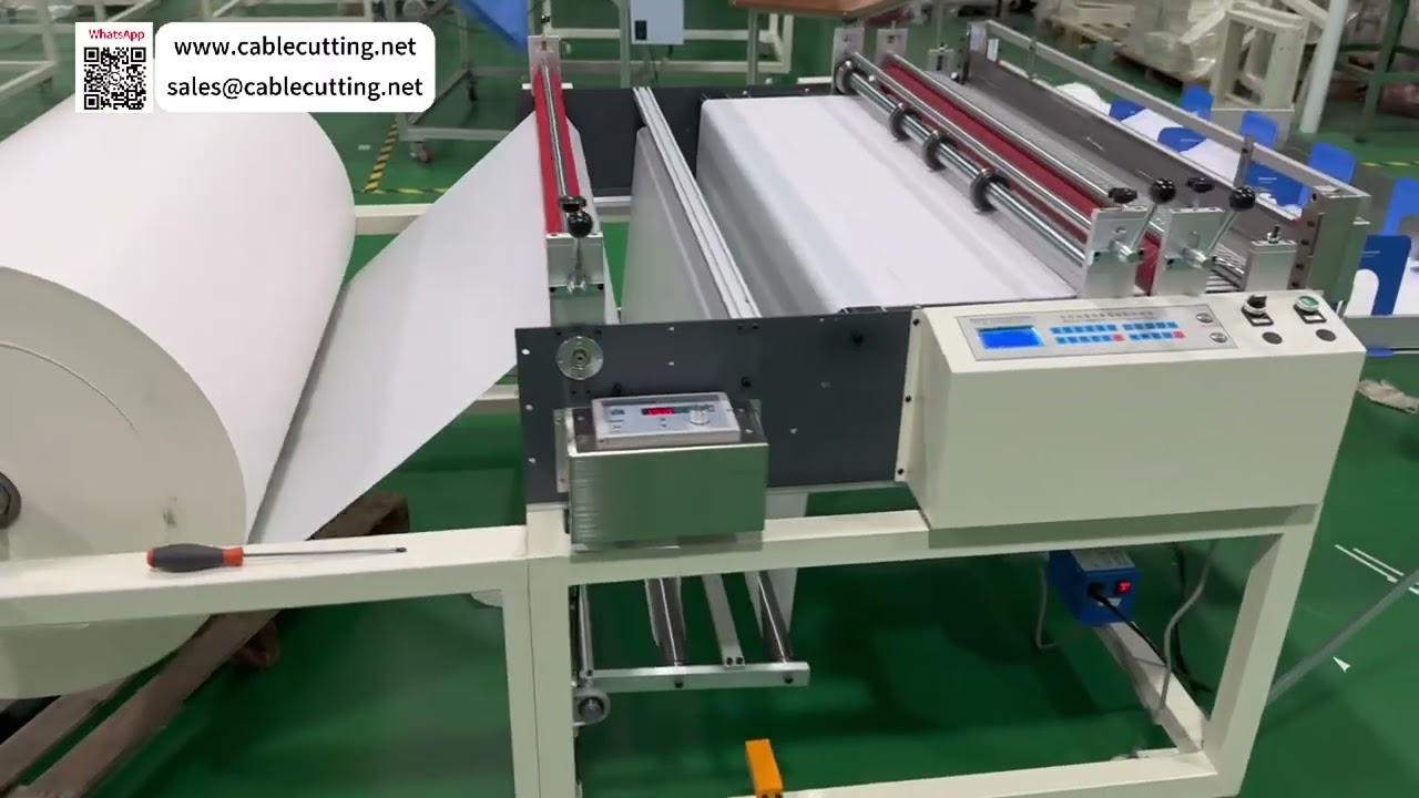 Cortadeira Automática de Papel Silicone e Papel Copia para Processamento Industrial em Bobina
