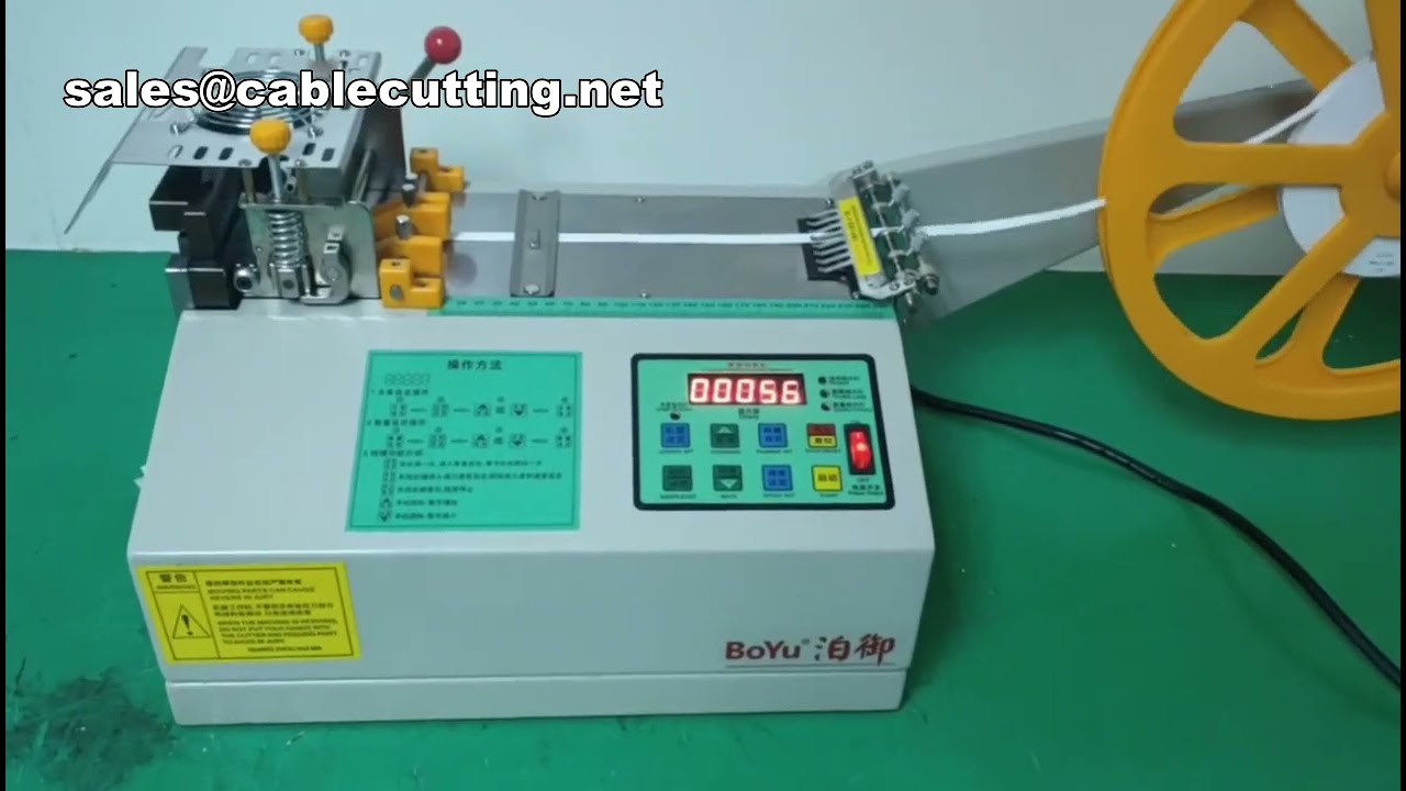 Máquina Automática de Corte de Borracha e Fita PVC com Cortador a Frio