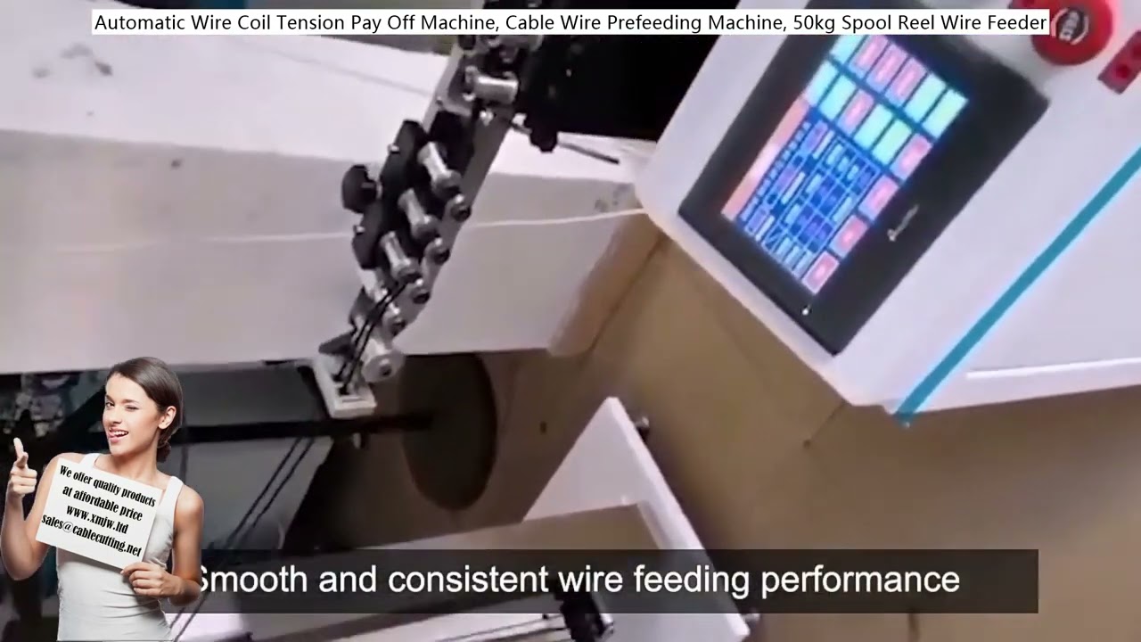 Máquina de Desbobinamento Automático com Tensão Contínua para Bobinas de Fio, Alimentador Pré-Cabo de 50kg