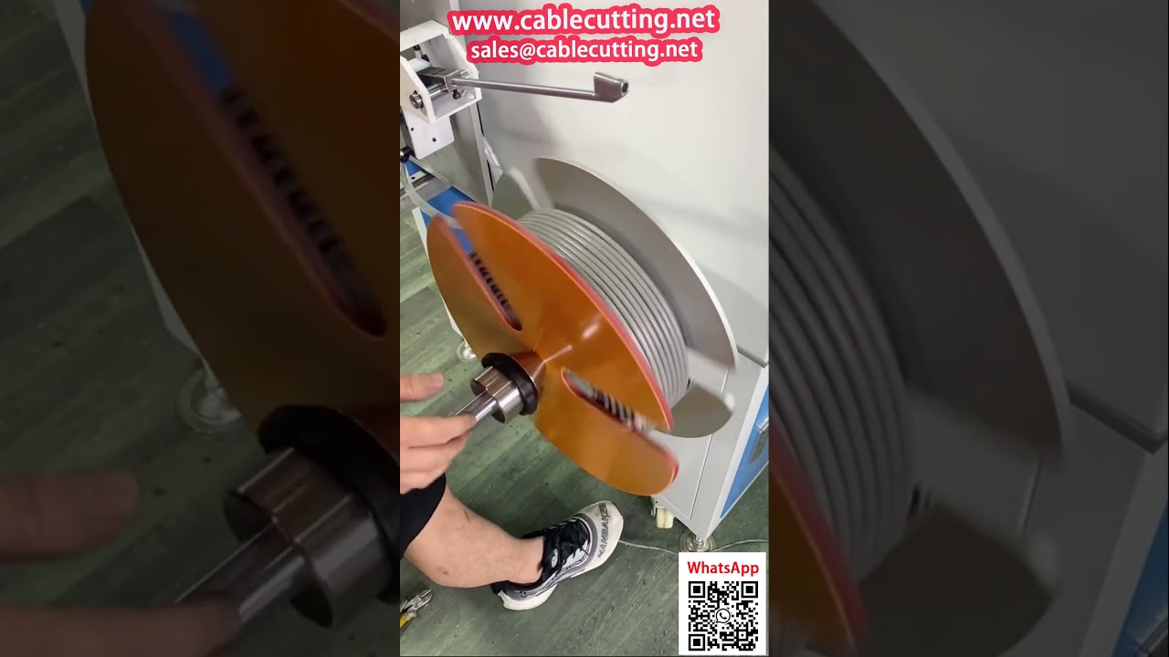 Máquina Automática de Bobinar Cabo RVV com Disposição e Medidor de Metragem